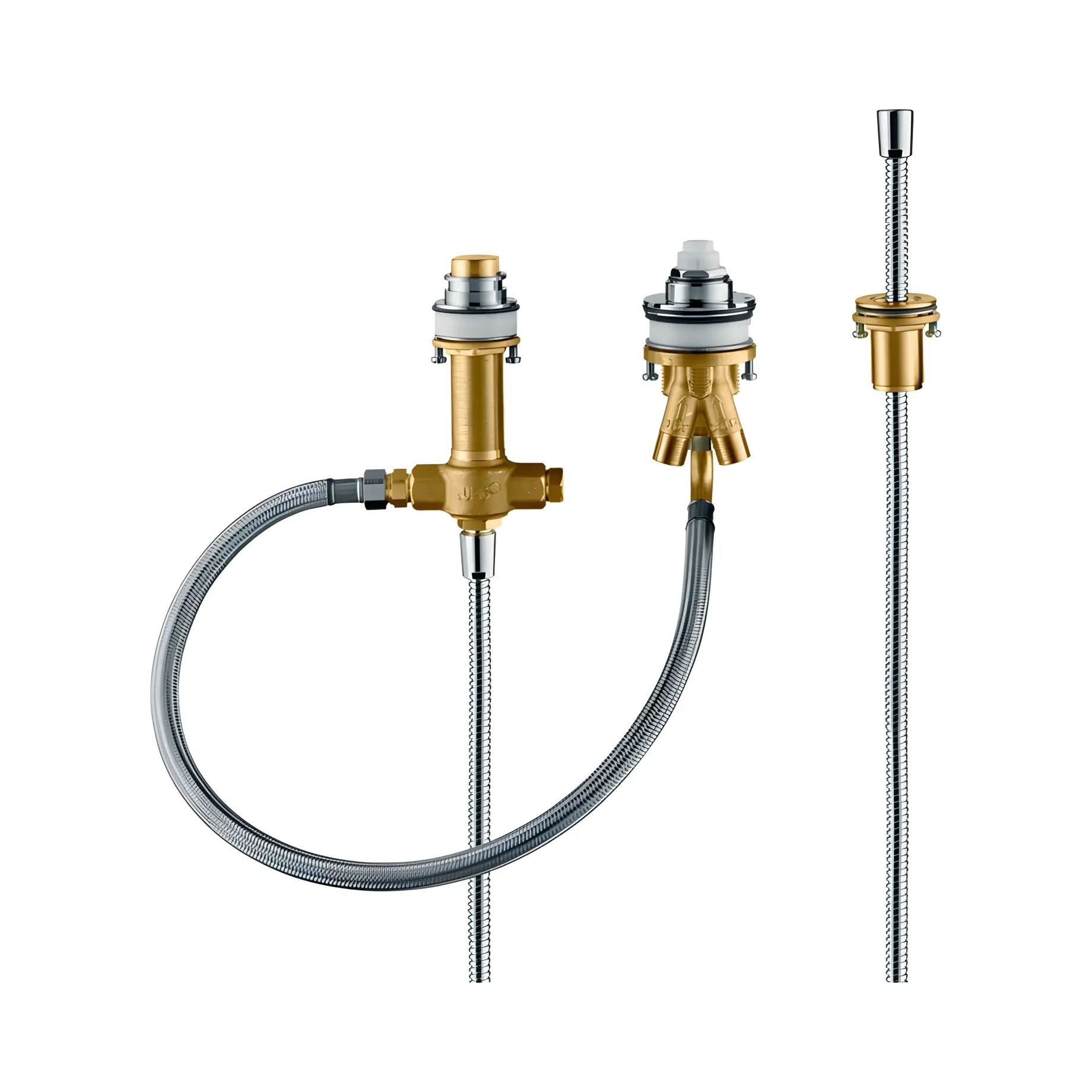 Прихована частина для змішувача на борт ванни на 3 отвори