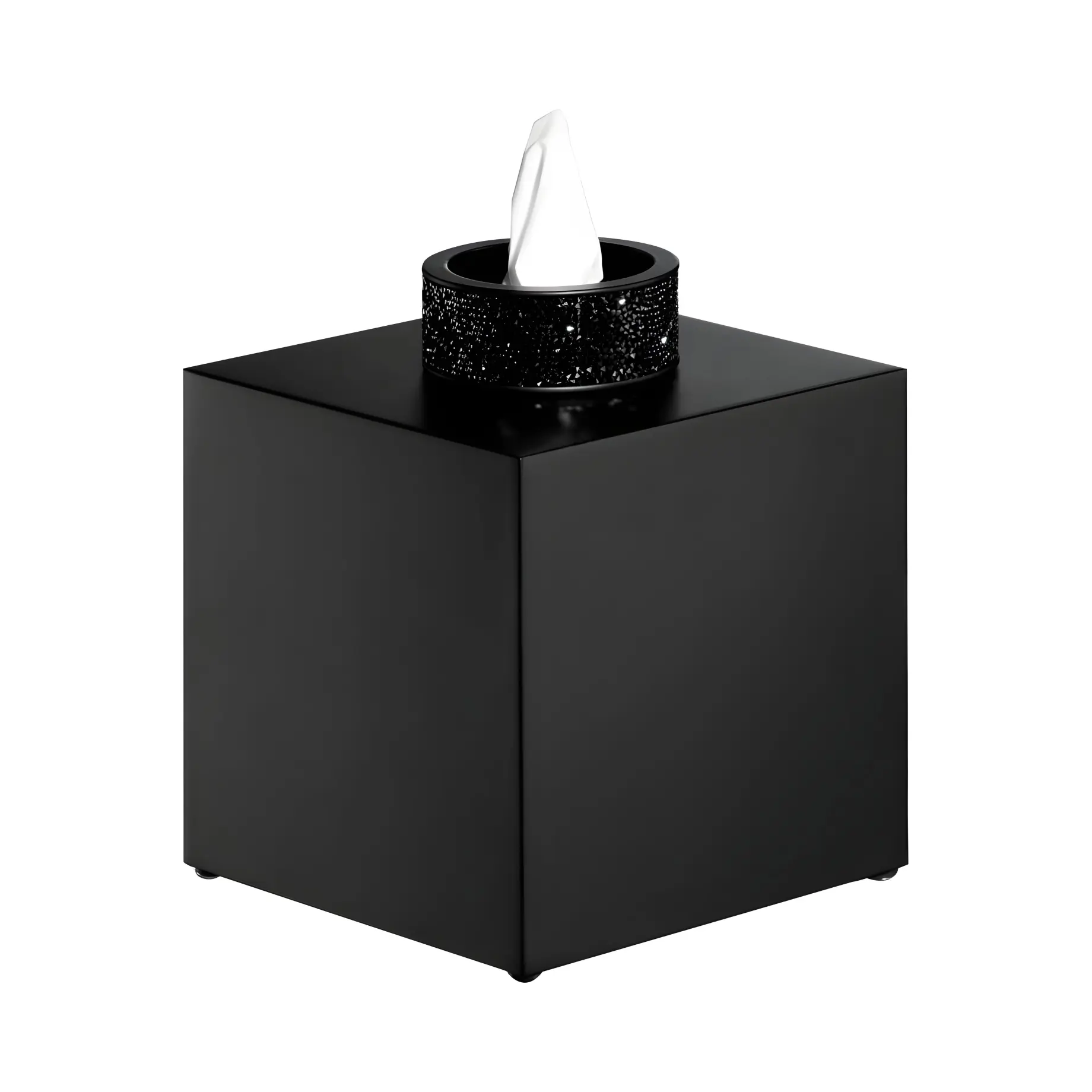 Контейнер для серветок ROCKS KB, чорний матовий