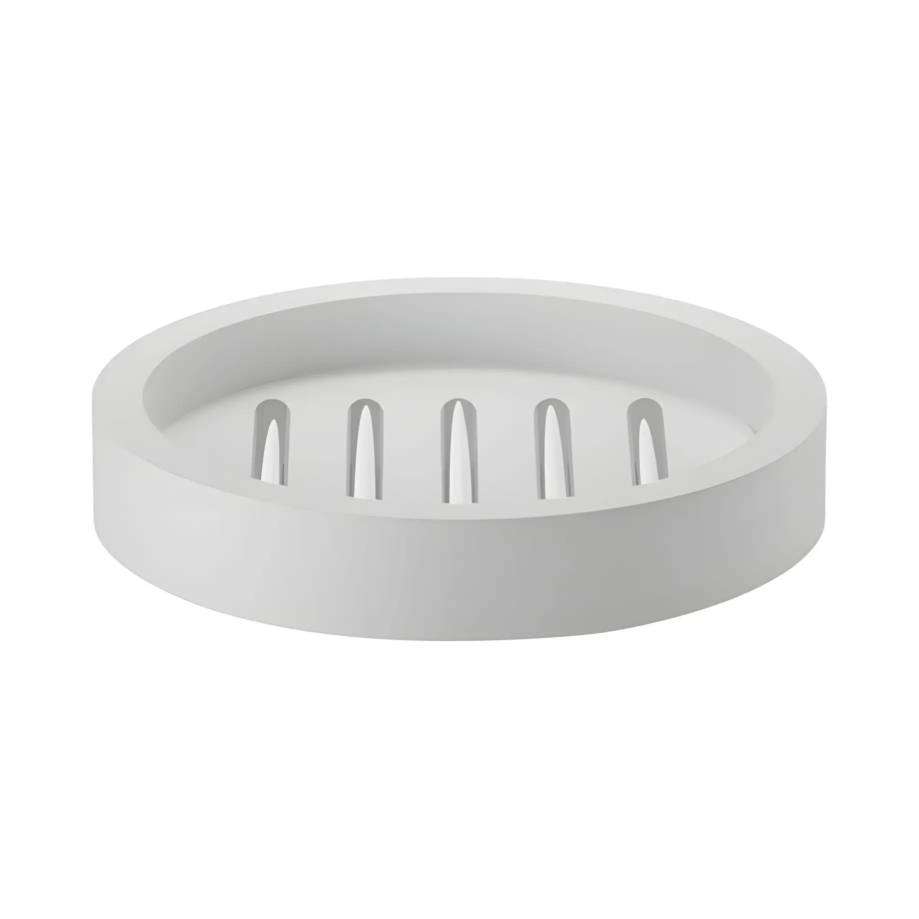 Мильниця Ø 115 мм Stone, білий/хром