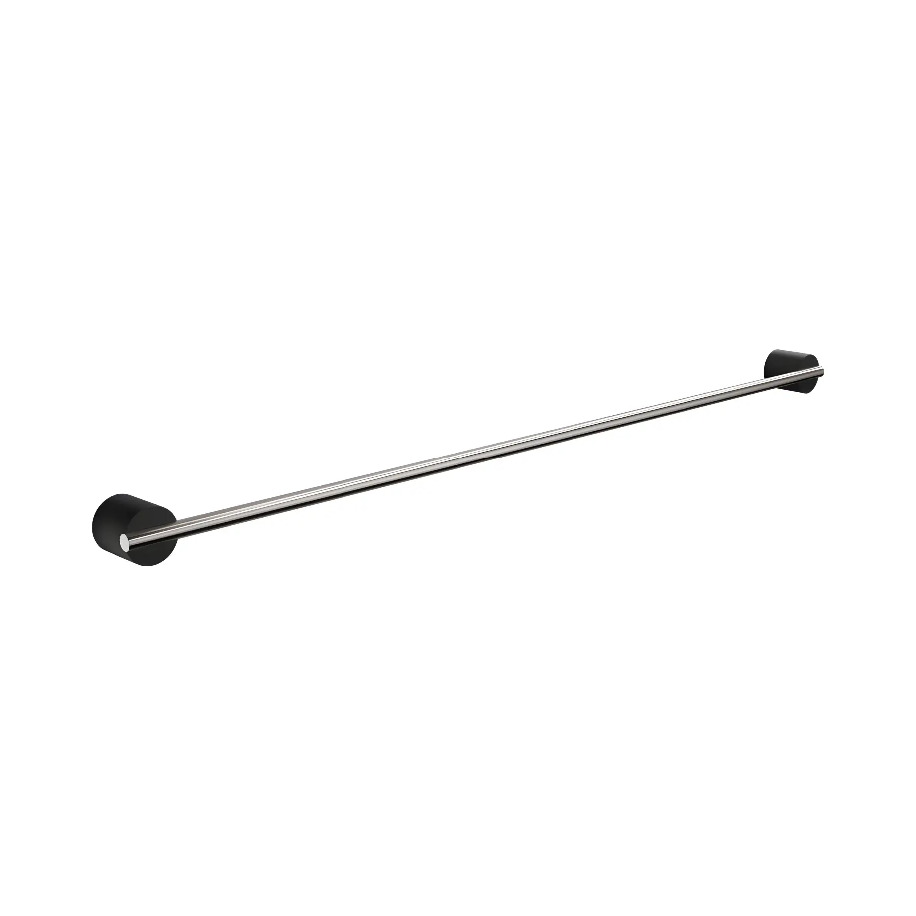 Рушникотримач 80 см Stone, сталь матова/чорний матовий