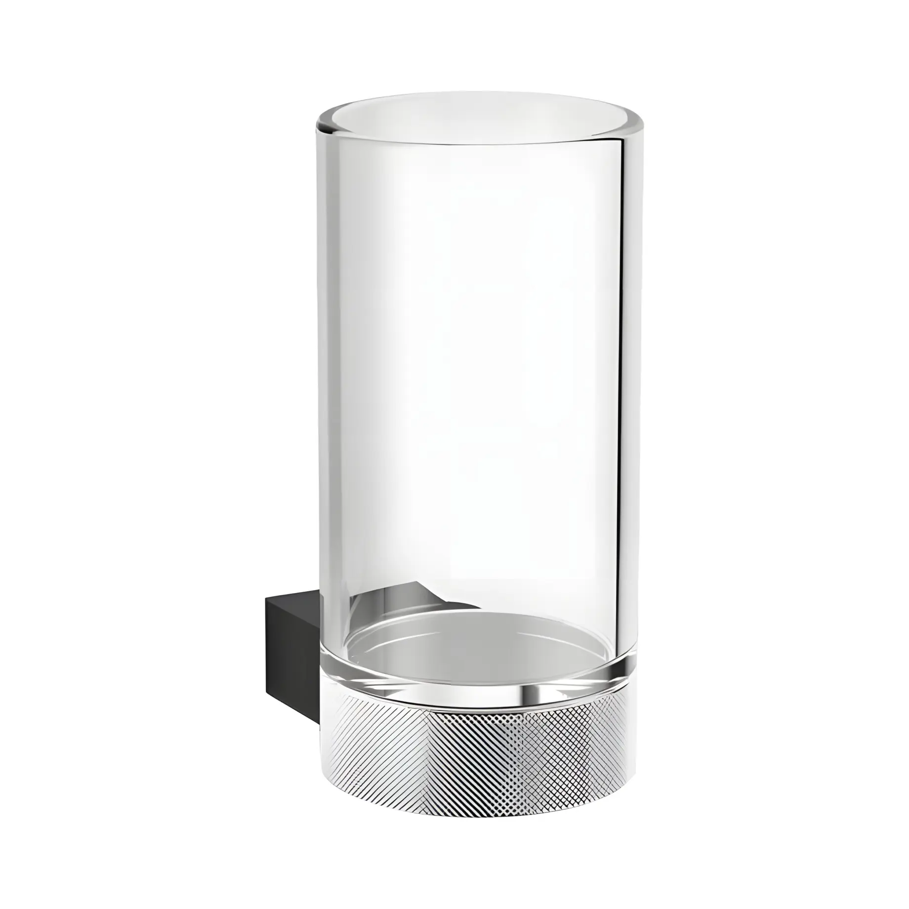 Склянка для зубних щіток Club WMG (колір - чорний матовий/хром)