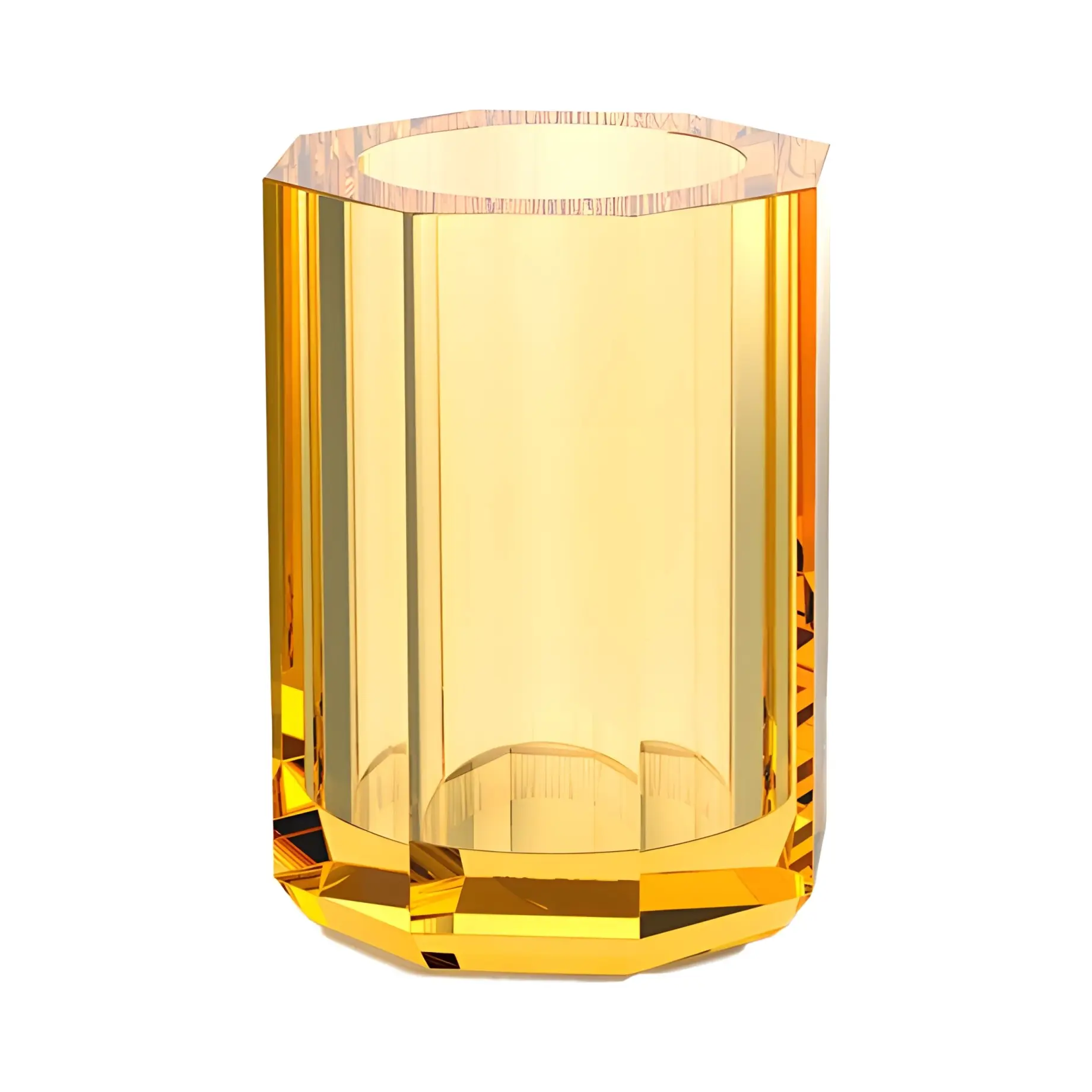 Склянка для зубних щіток Kristall, скло янтарне