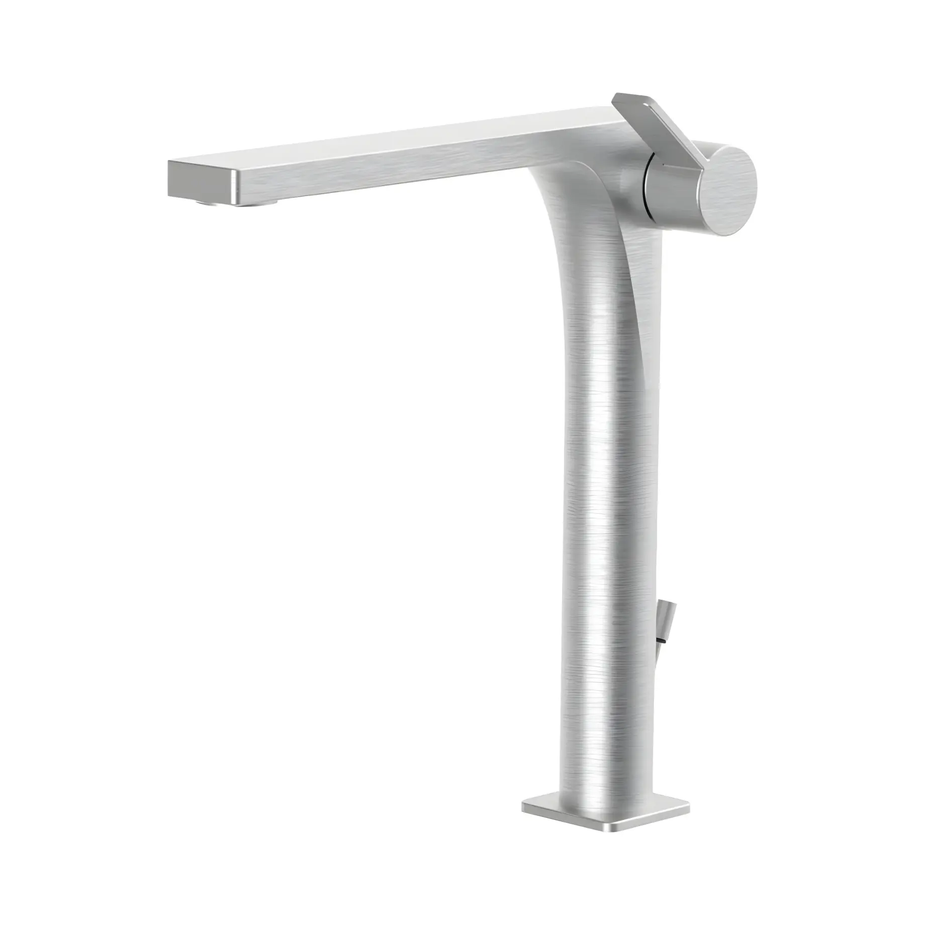 Змішувач для раковини високий Rock з донним клапаном