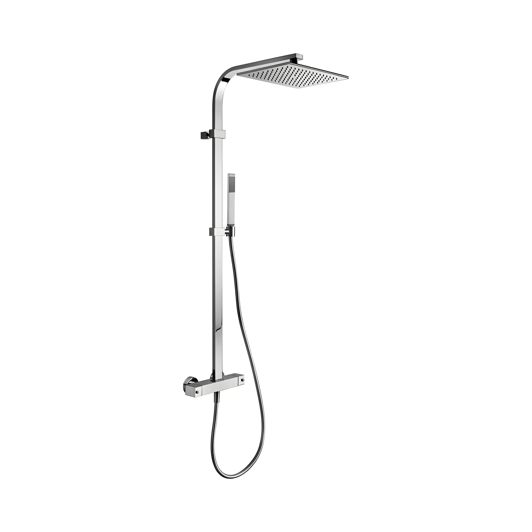 Душова система з термостатом  CITY верхній душ 340 х 220 мм