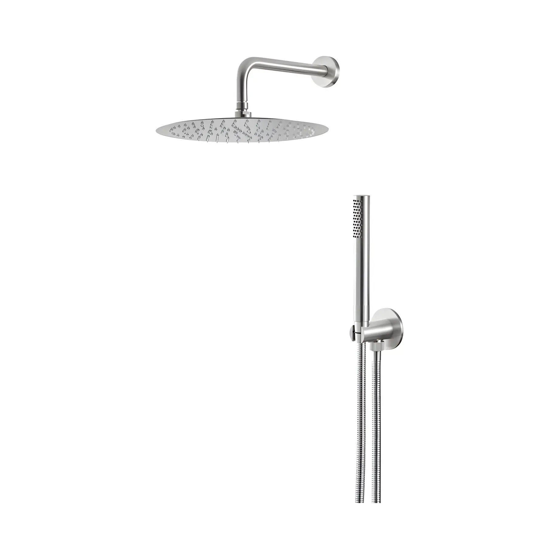 Душовий комплект з верхнiм та ручним душем