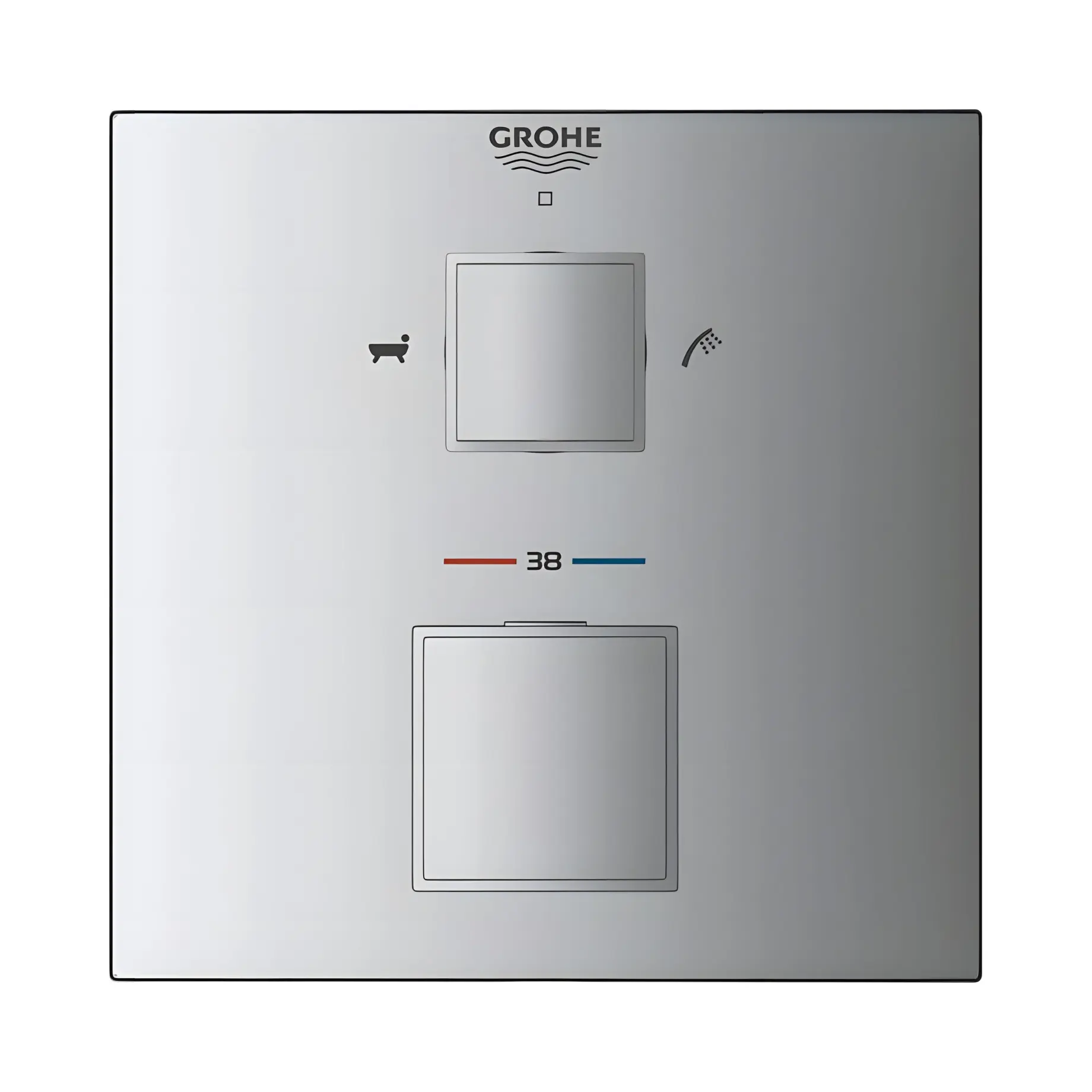 Термостат для ванни/душу прихованого монтажу на 2 споживача Grohtherm Cube