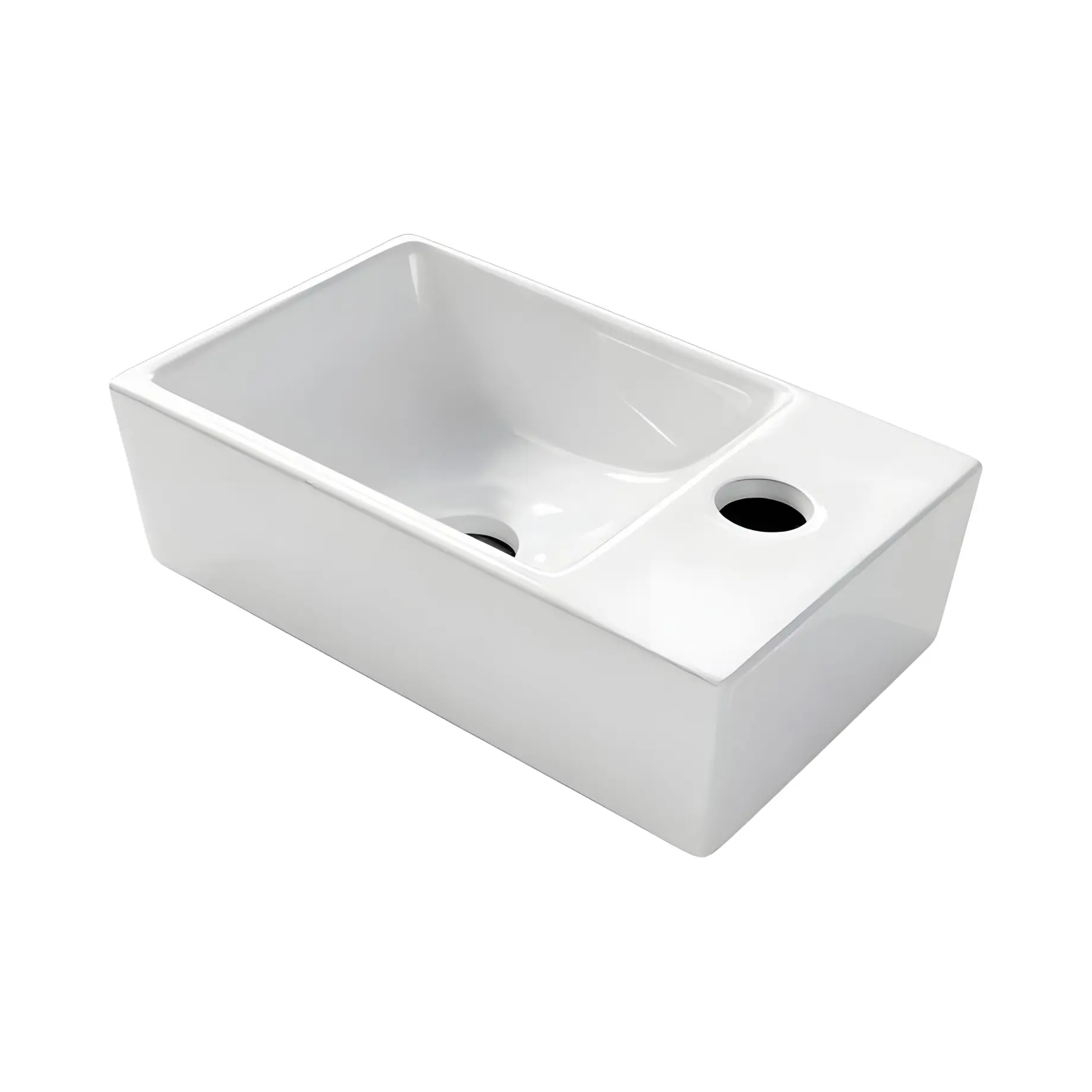 Умивальник Linea, 1 отвір під змішувач справа