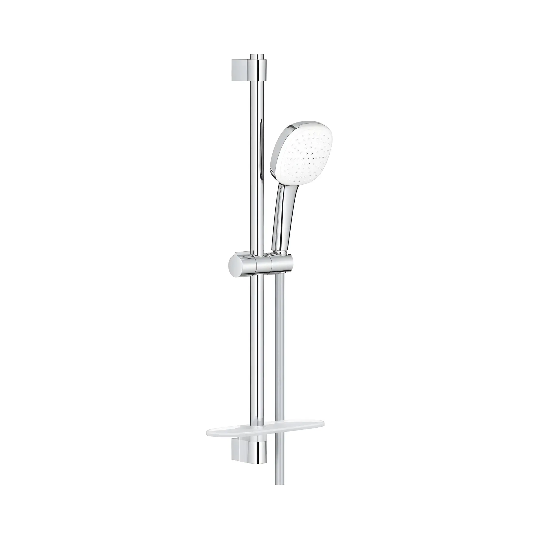 Душовий гарнітур зі стійкою 600 мм та мильницею Tempesta Cube 110, 2 типи струменю