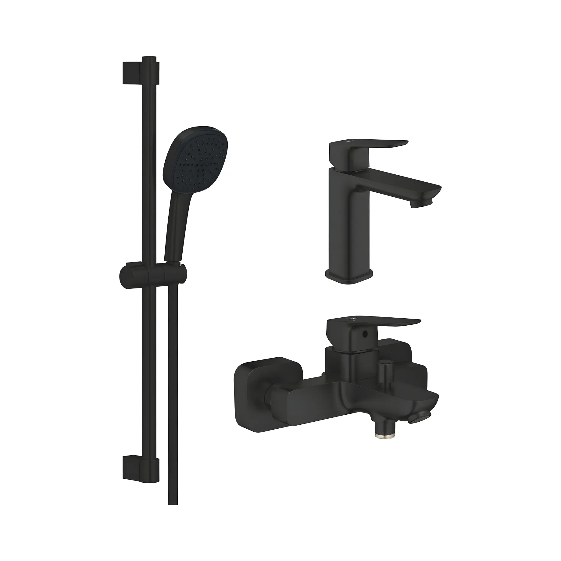 Комплект змішувачів для ванни 3 в 1 Cubeo