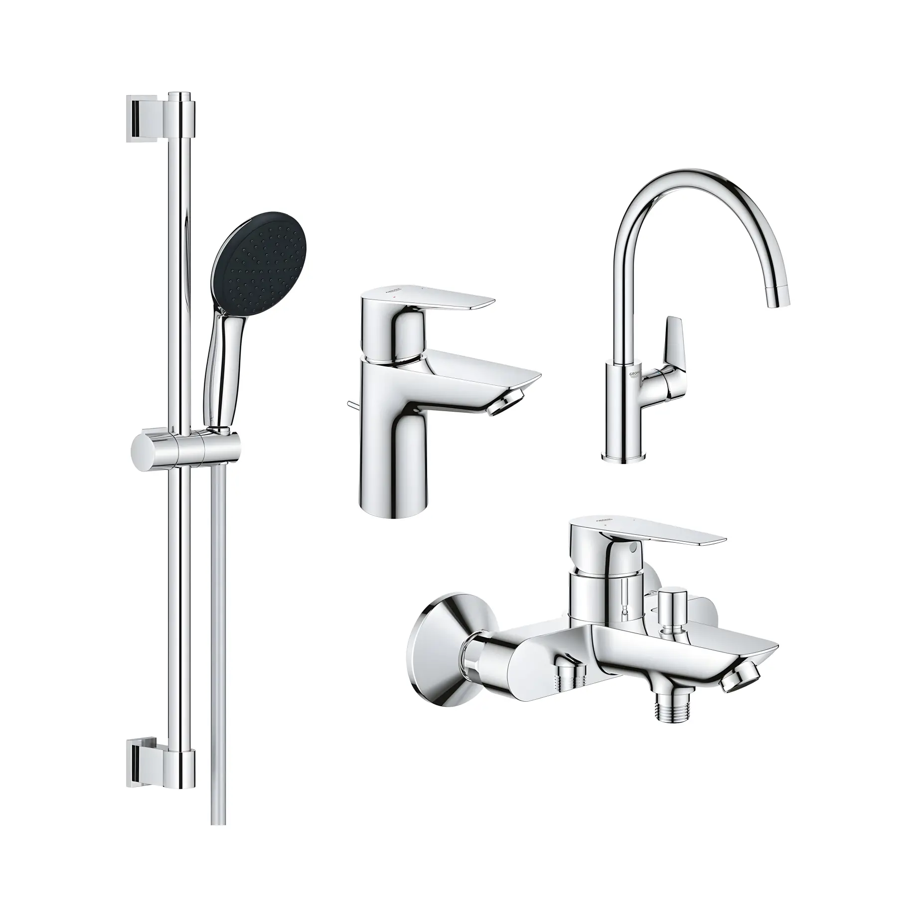 Набір змішувачів для ванни та кухні 4 в 1 Start Edge