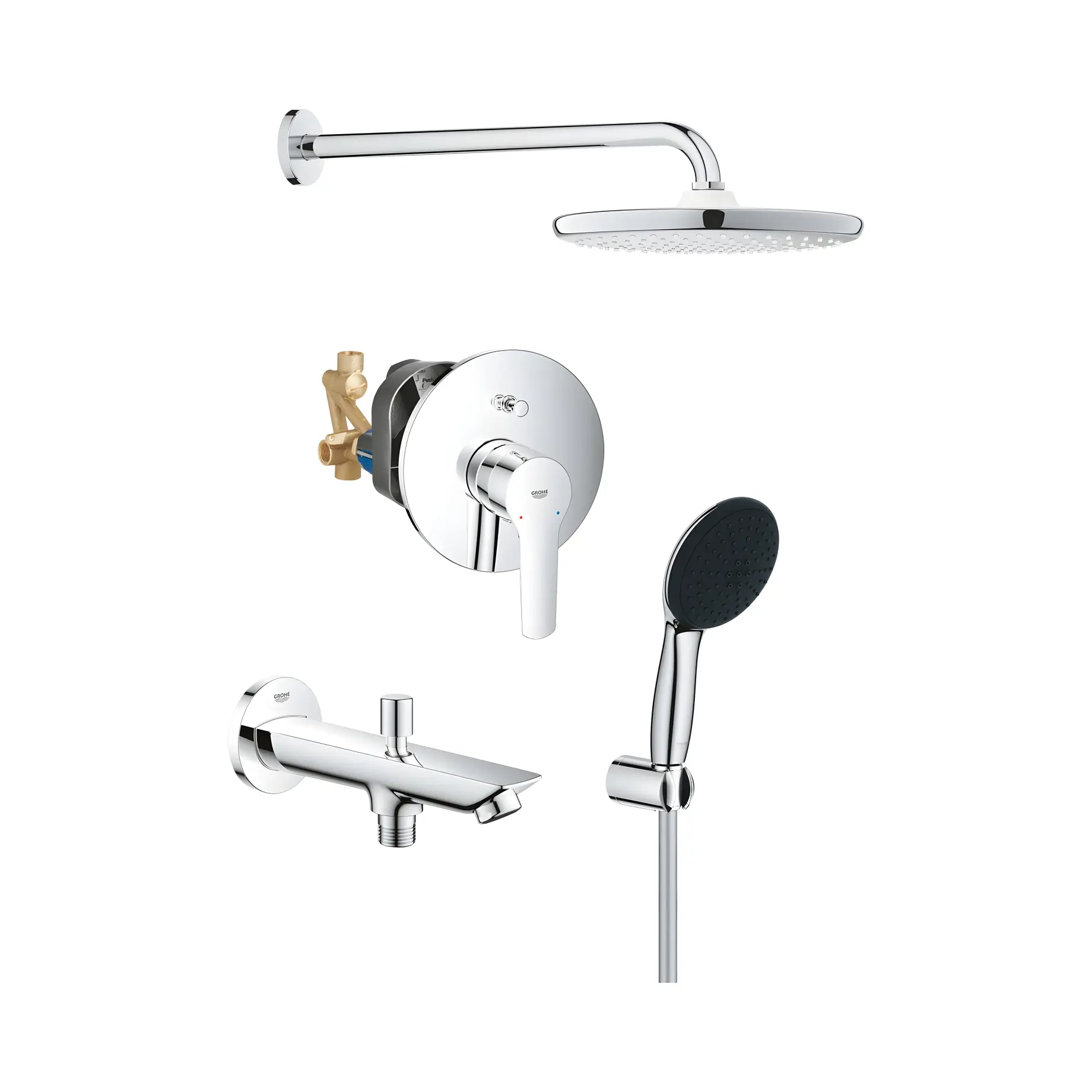 Душова система прихованого монтажу з виливом для ваннм Start з Vitalio Start 250