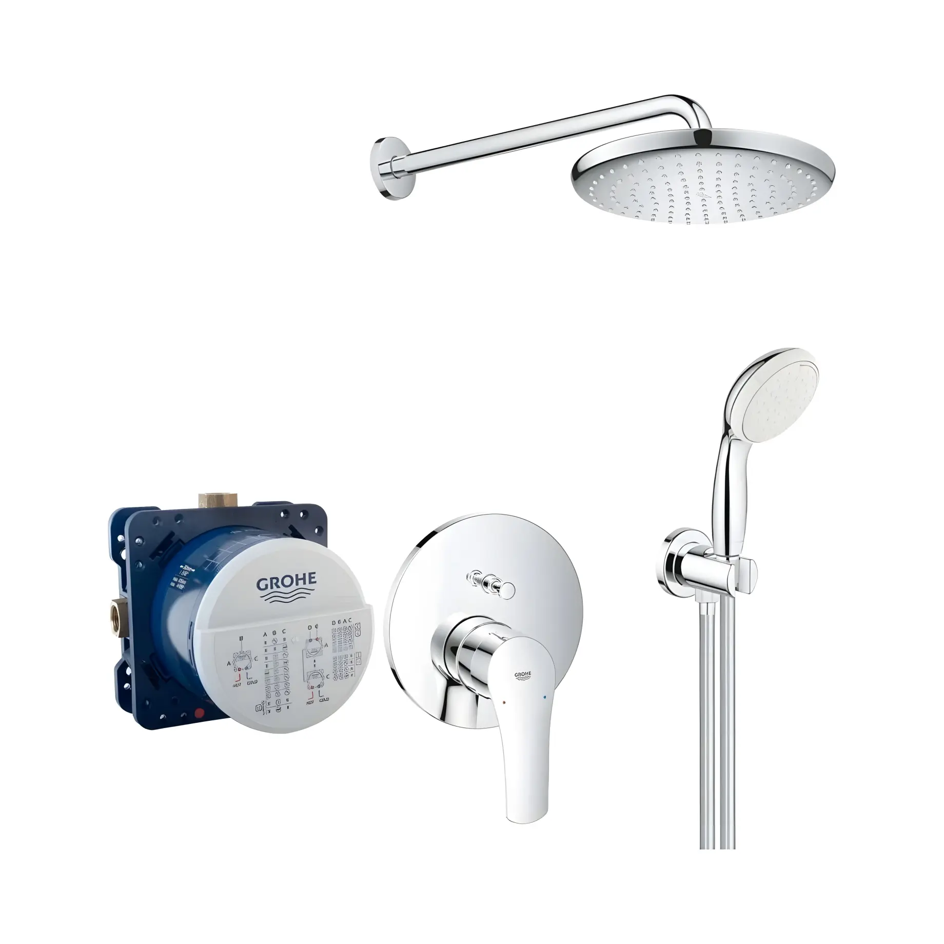 Душова система прихованого монтажу Eurosmart New з  Tempesta 250