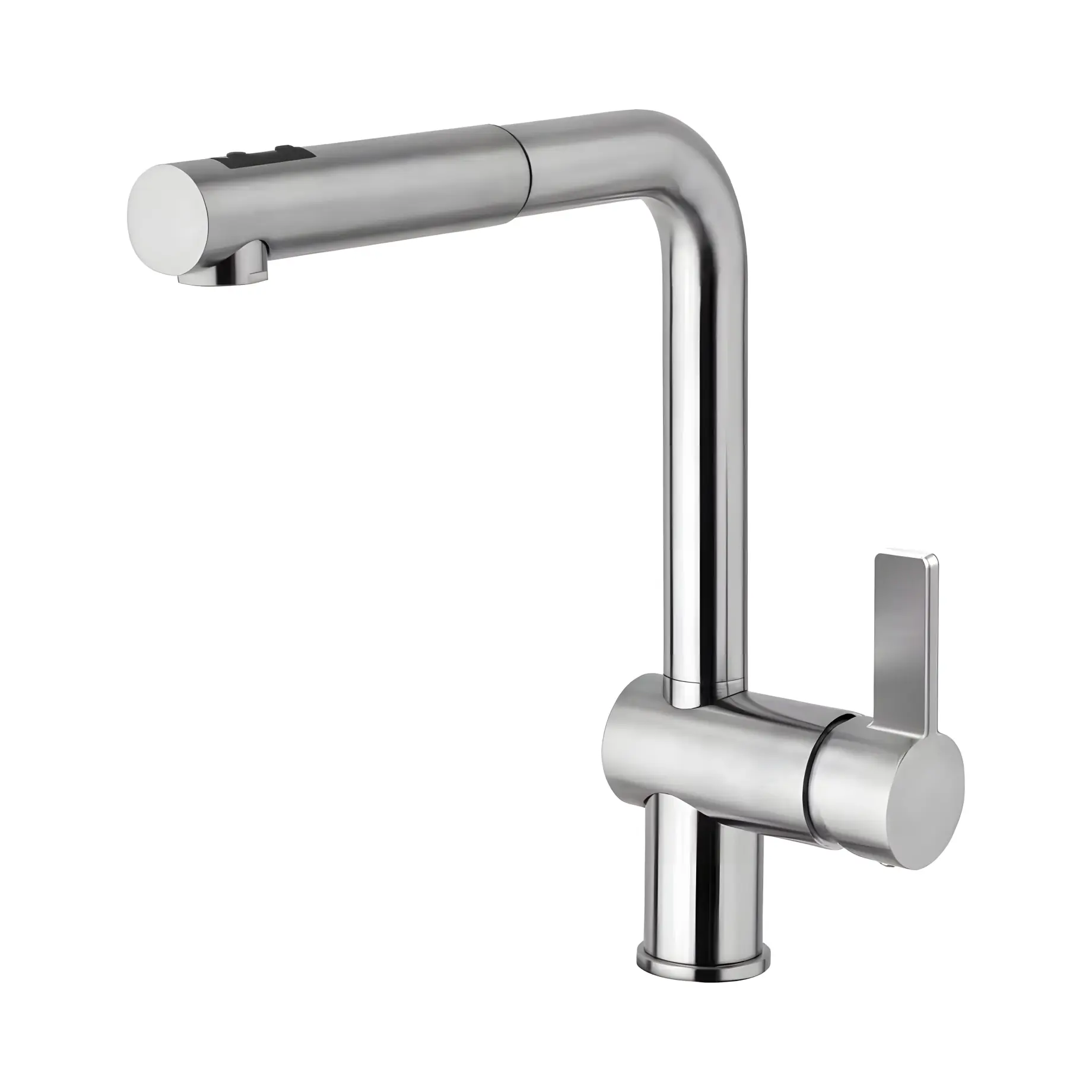 Змішувач для кухні з висувним ручним душем (з двома розпилювачами)  Rock