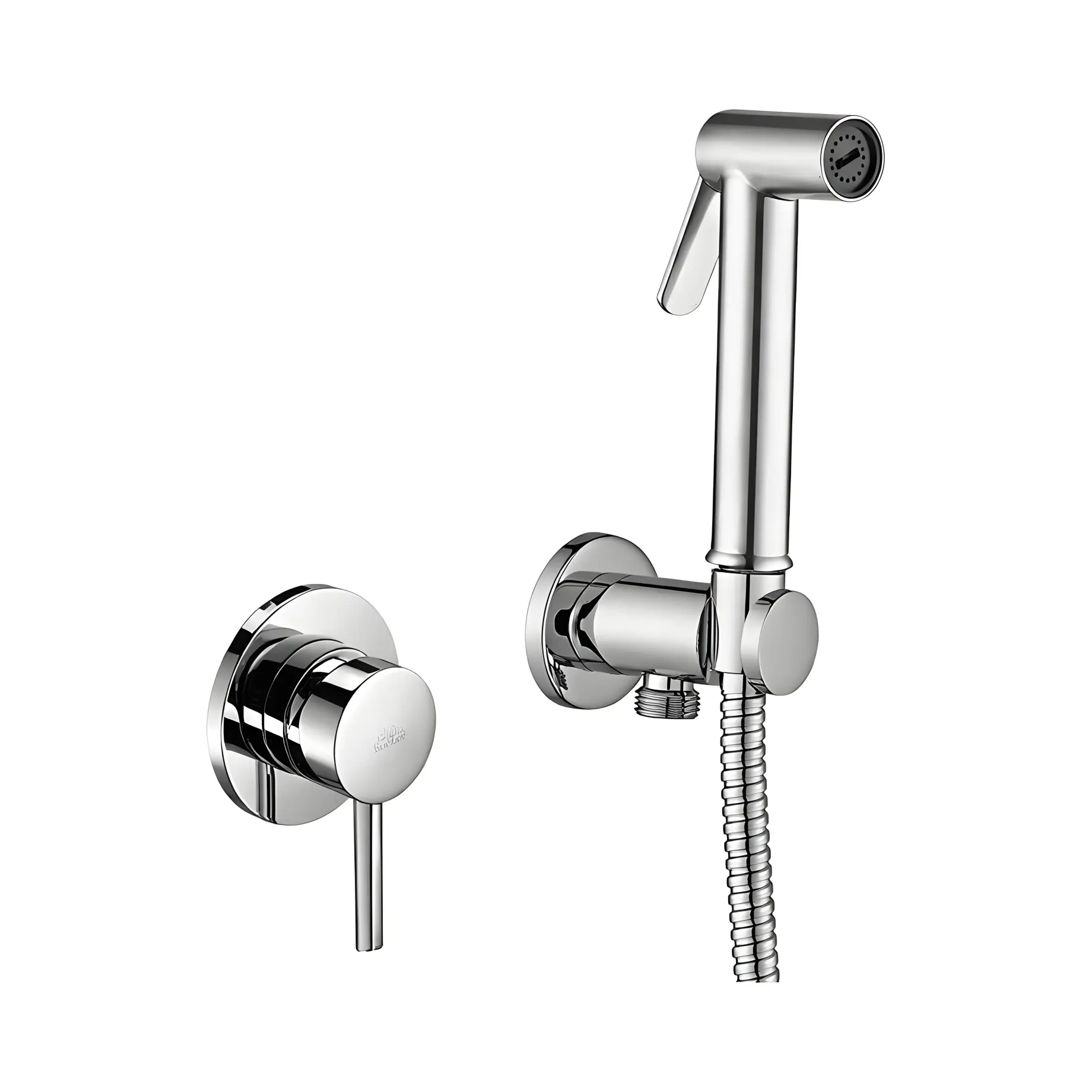 Гігієнічний душ прихованого монтажу  Tweet Round зі змішувачем та шлангом