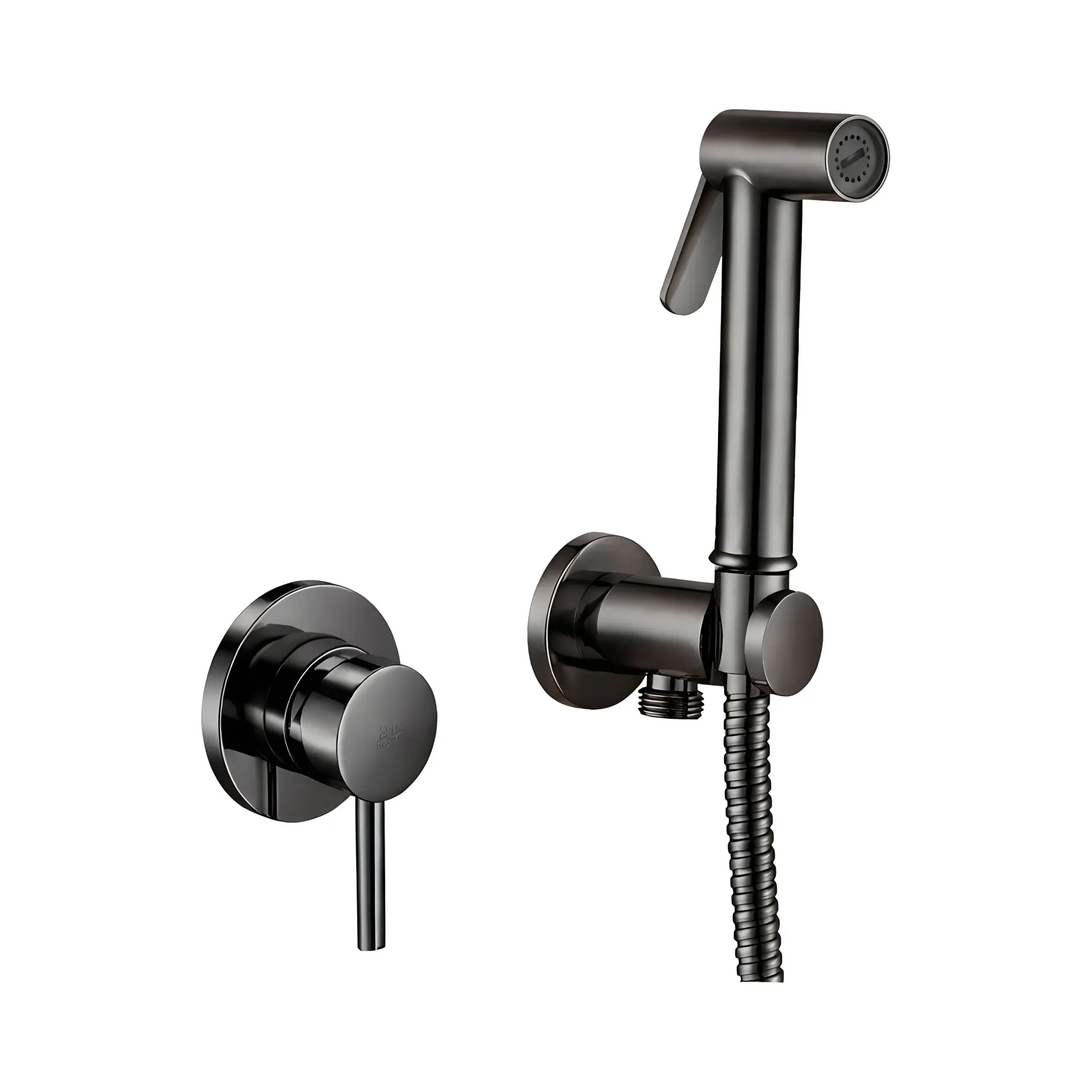 Гігієнічний душ прихованого монтажу  Tweet Round зі змішувачем та шлангом