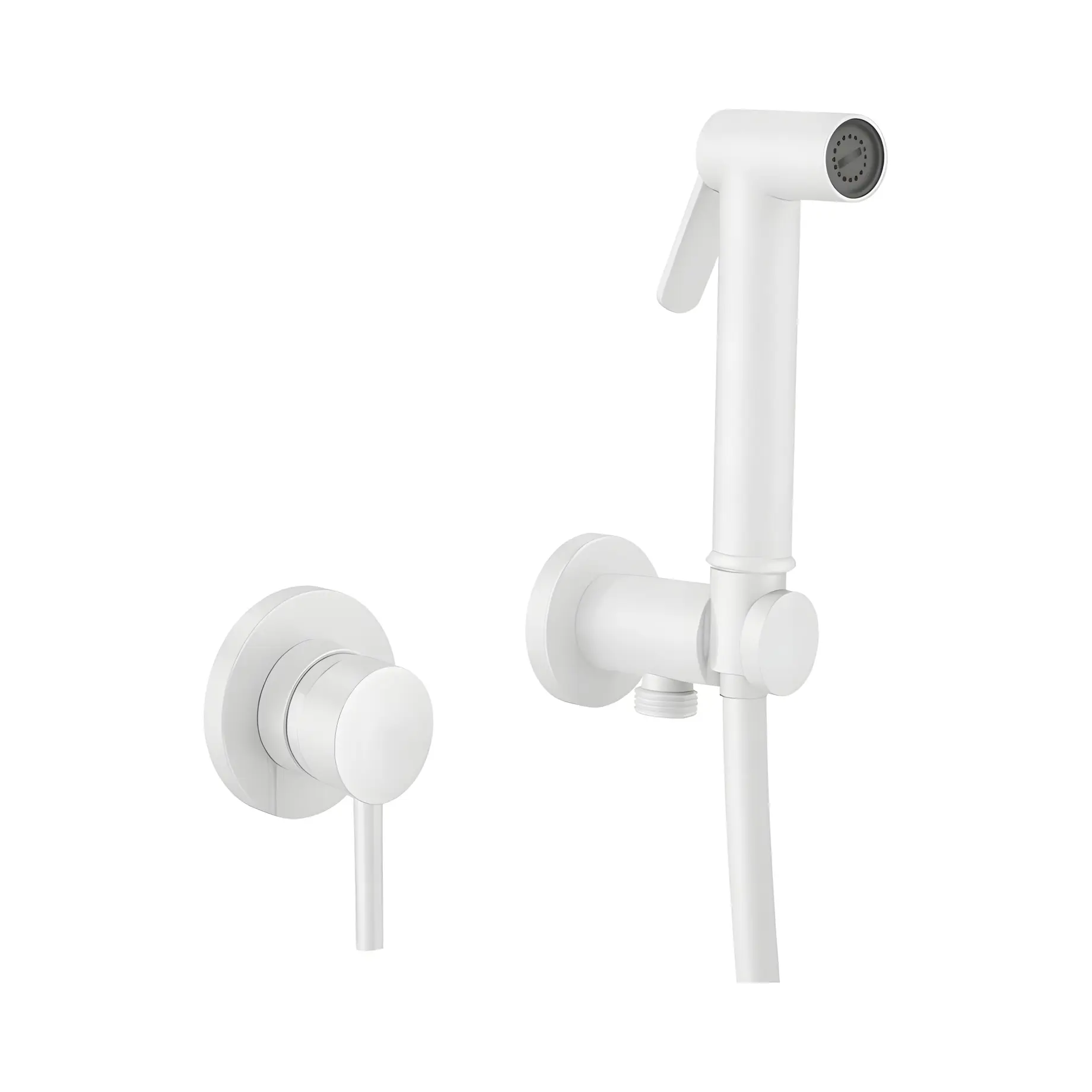 Гігієнічний душ прихованого монтажу  Tweet Round зі змішувачем та шлангом