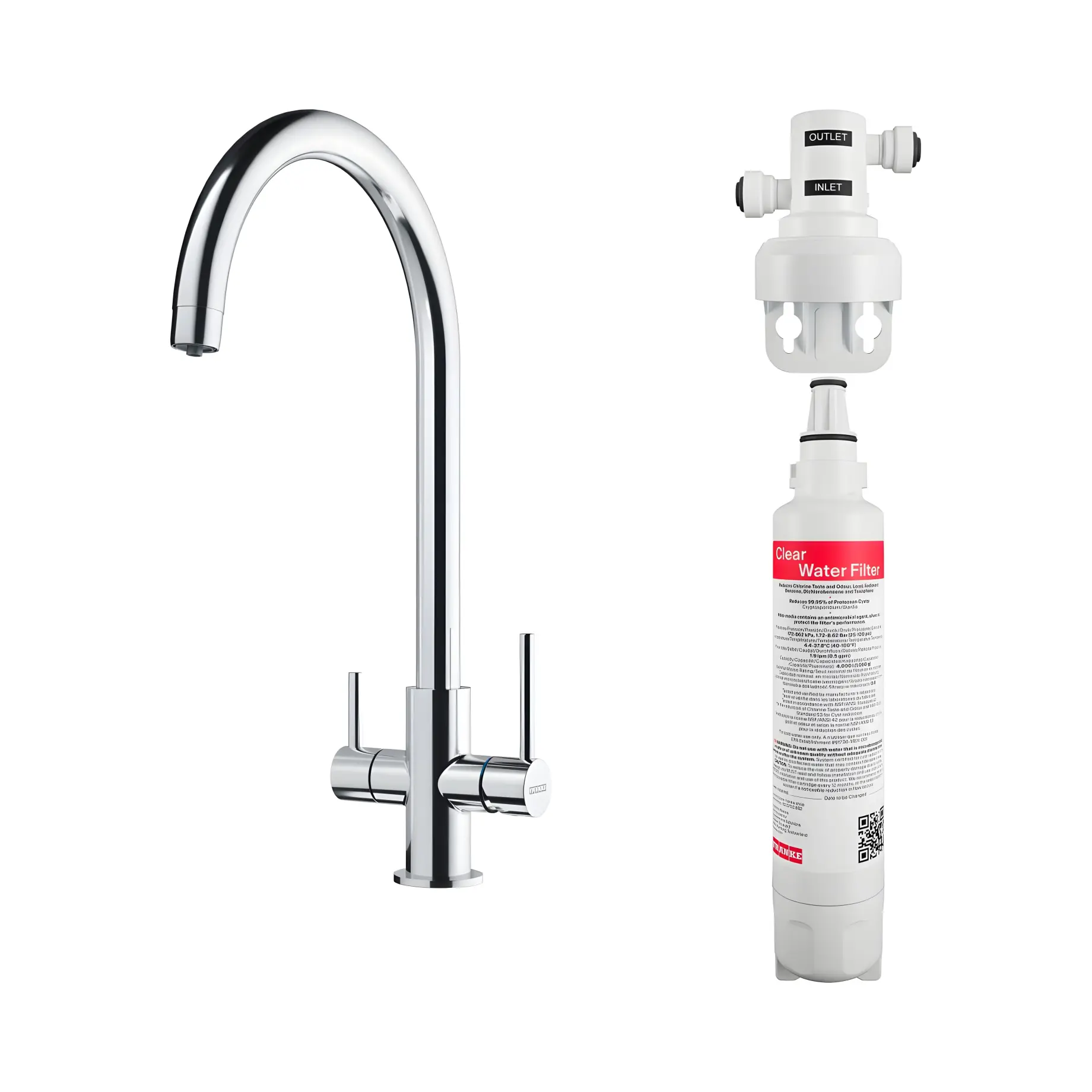 Змішувач для кухні  з фільтром Lina Clear Water